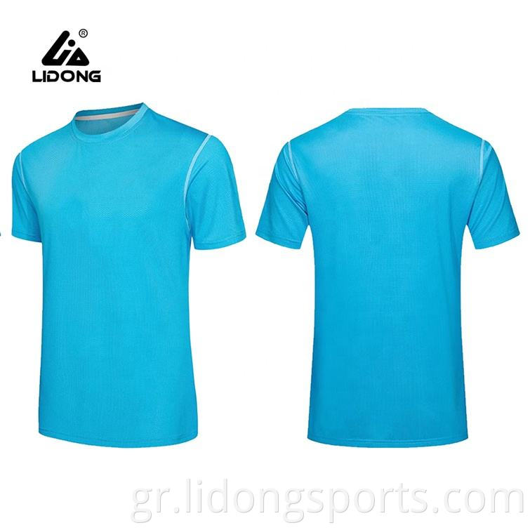 Lidong κενή μόδα γρήγορη ξήρανση ματιών μαλακό λεπτό casual t-shirt για άνδρες γυναίκες